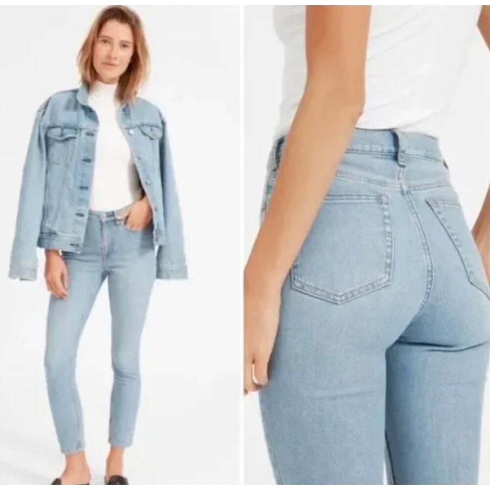 Everlane High Rise Skinny Jean Light Wash Size 27 Regular